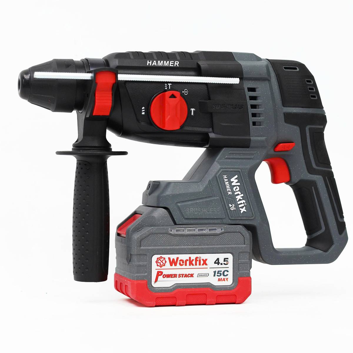 Máy khoan bê tông pin Workfix WF-2603CP, khoan 3 chức năng nhỏ gọn, pin cực xịn 4,5AH - image 1