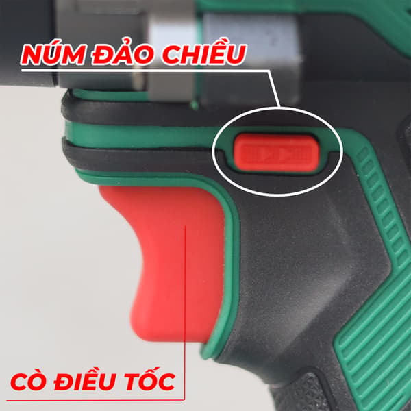 Máy Khoan Pin 160N WORKFIX WF-ID160AK - Không Chổi Than - Chuyên Khoan Tường, Khoan Rút Lõi, Bắt Vít — CÒ ĐIỀU TỐC