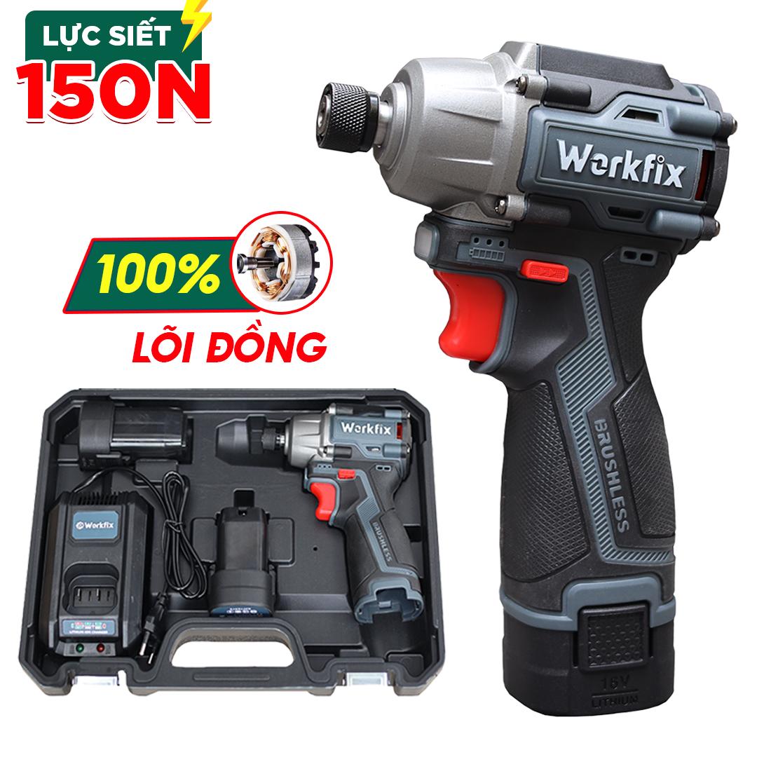 Máy chuyên vít Workfix WF-SD150NPRO (150N.m), đầu gài 1/4, 3 tốc độ, có búa