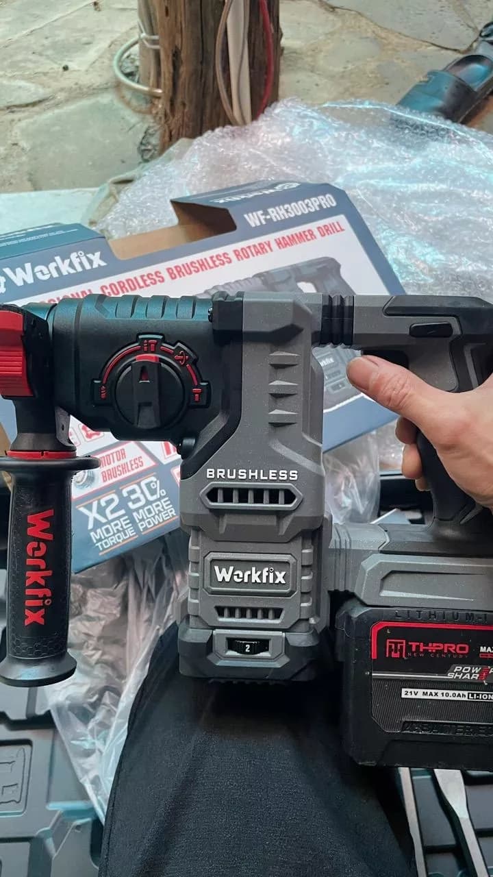 Máy khoan pin Workfix WF-RH2203PRO - Chống lật cổ tay - Giảm chấn AVS — ảnh đánh giá khách hàng 2