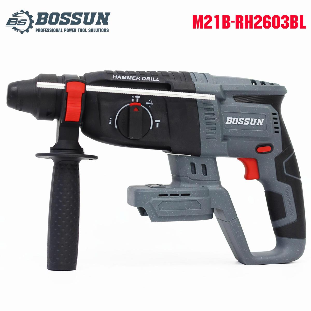 Máy khoan bê tông pin Bossun M21B-RH2603B, khoan 3 chức năng nhỏ gọn, đầu gài mũi 26mm — CỰC NHỎ GỌN, DỄ CẦM